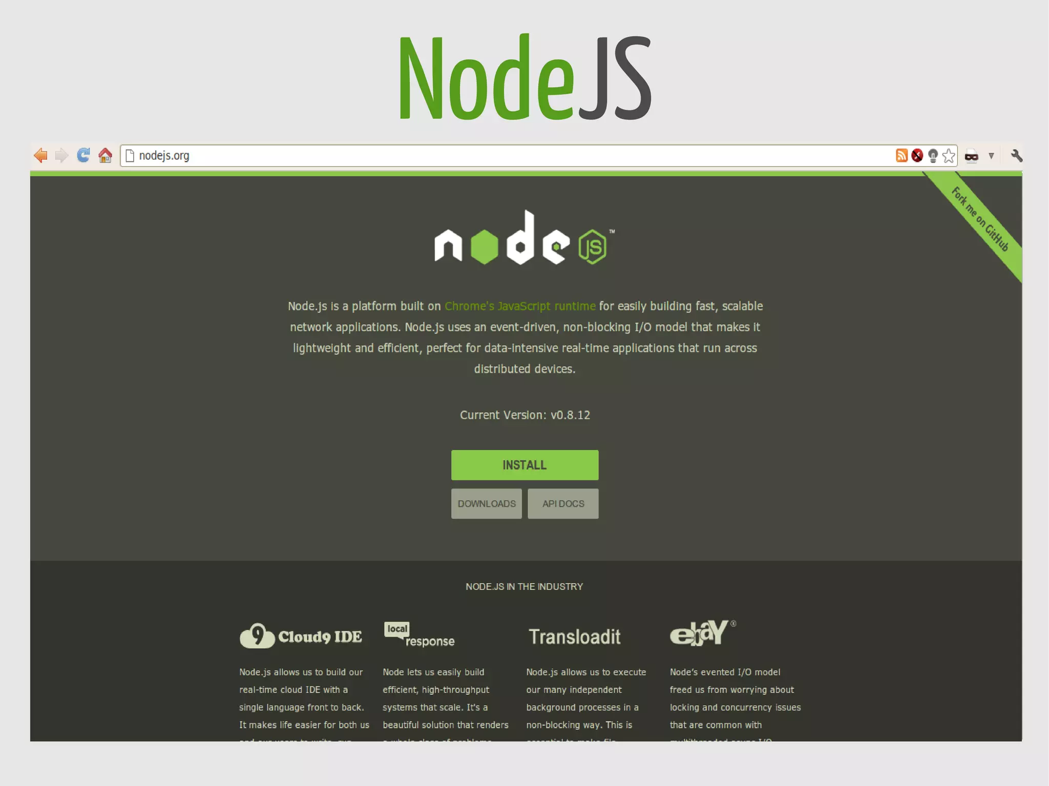 NodeJS
 