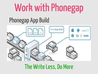 Work with Phonegap
Phonegap App Build




      The Write Less, Do More
 