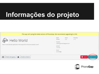 Informações do projeto
 