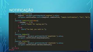 NOTIFICAÇÃO
 
