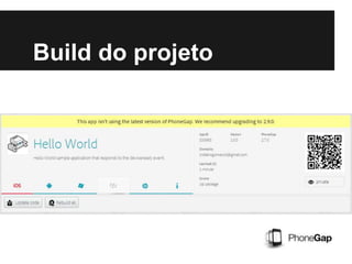 Build do projeto
 