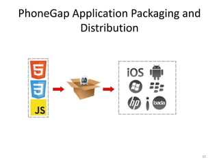PhoneGap Application Packaging and
Distribution
10
 