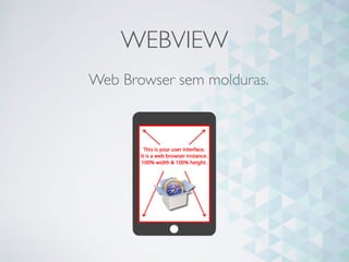 Web Browser sem molduras.
WEBVIEW
 