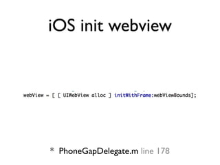 iOS init webview




* PhoneGapDelegate.m line 178
 