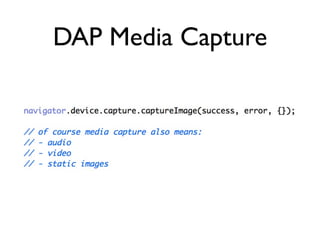 DAP Media Capture
 