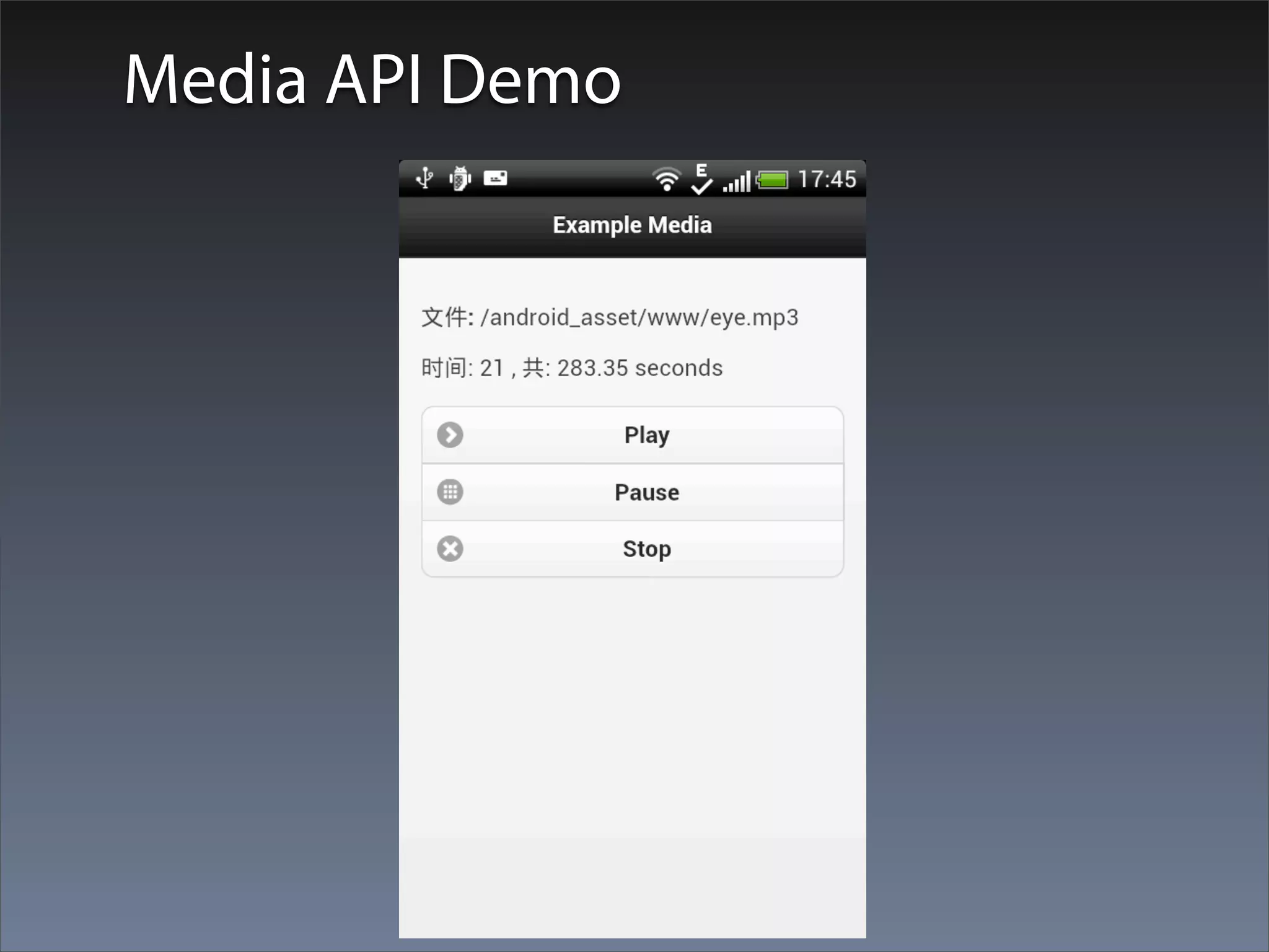 Media API Demo
 