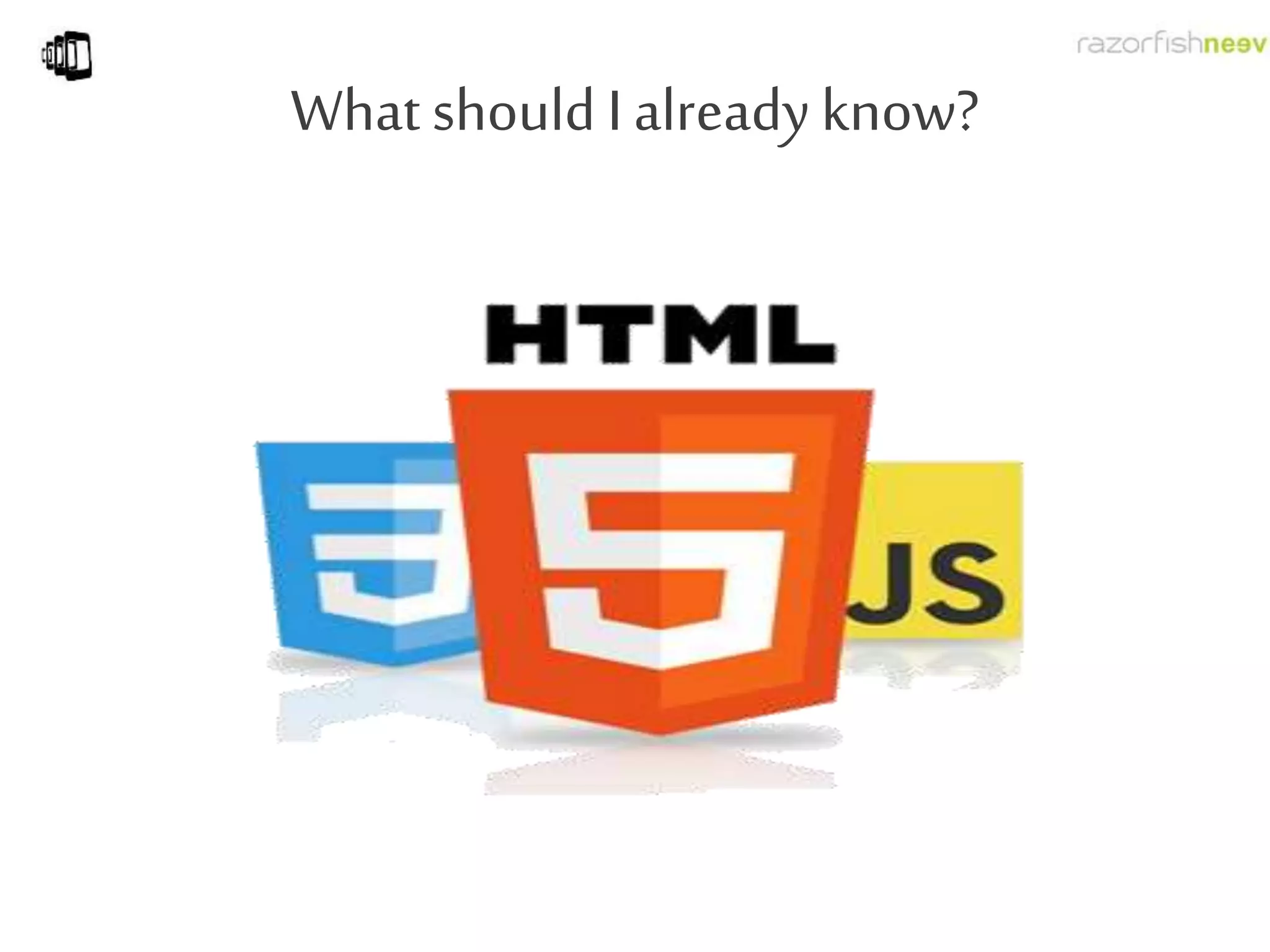 What should I already know?