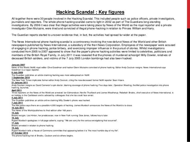 implications of phone hacking scandal The e-discovery implications of the news of the world phone hacking scandal created on july 15, 2011 by now you're probably well aware of the phone hacking scandal that has taken down british tabloid giant news of the world (if you need a refresher, click here for a helpful time courtesy of the telegraph newspaper). implications of phone hacking scandal The e-discovery implications of the news of the world phone hacking scandal created on july 15, 2011 by now you're probably well aware of the phone hacking scandal that has taken down british tabloid giant news of the world (if you need a refresher, click here for a helpful time courtesy of the telegraph newspaper).