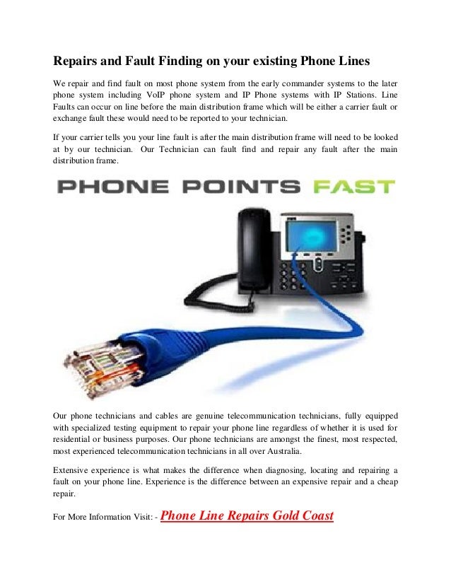 Phone line installations gold coast