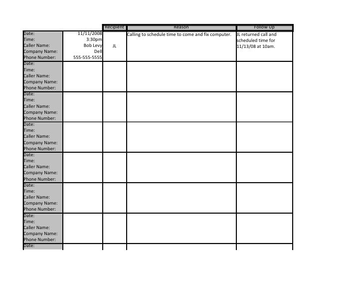 phone log