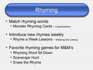 Phonemic Awareness | PPT