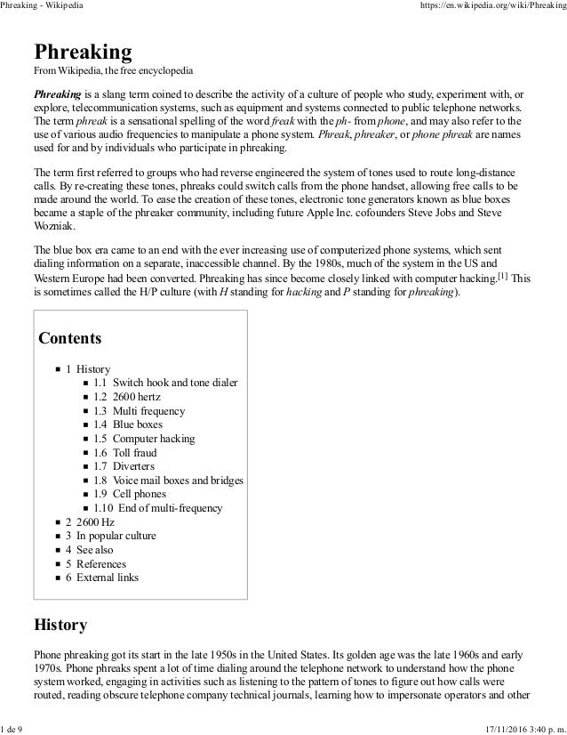 Phone phreaking