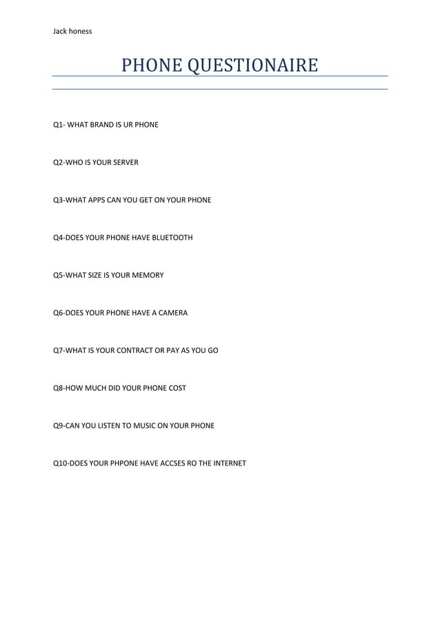 Phone Questionaire PDF phone-questionaire-pdf