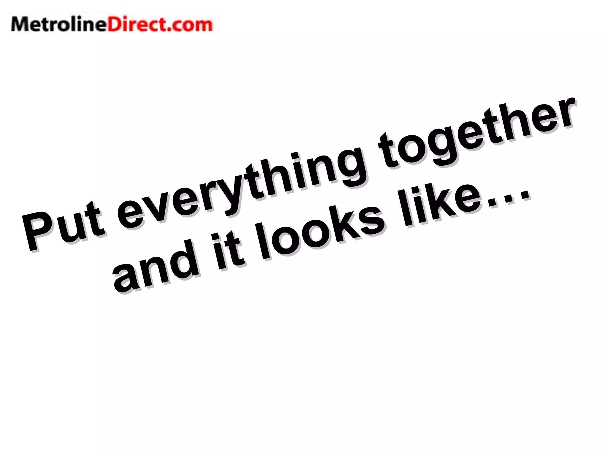 Put everything together  and it looks like… 