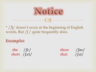 Consonants of English | PPTX