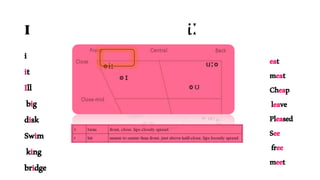 ɪ iː
i
it
Ill
big
disk
Swim
king
bridge
eat
meat
Cheap
leave
Pleased
See
free
meet
 