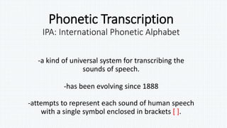 Phonetics | PPTX