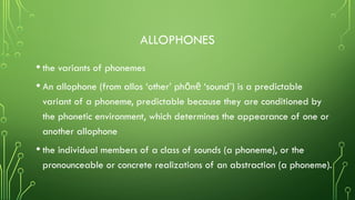 Phonetics-and-Phonology The English Sound System | PPTX