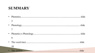 An Introduction to Phonetics and Phonology | PPTX