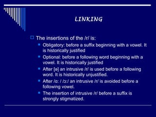 Phonetics and phonology ii aspects of connected speech | PPT