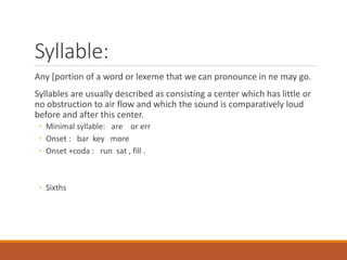 Phoneticsphonology lecture 2 | PPTX