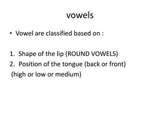 Phonetics/Phonology summary by Soukaina Kouihi | PPTX