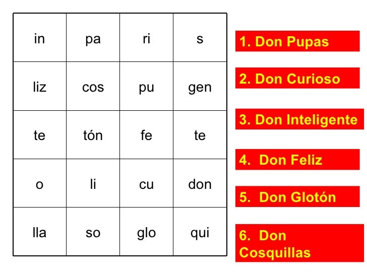 Phonics Activities Spanish