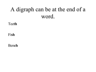 Phonics digraphs | PPT