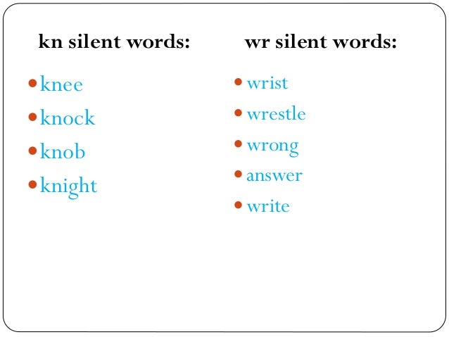 Words That Start With Kn Letters Words That Start With Kn Letters