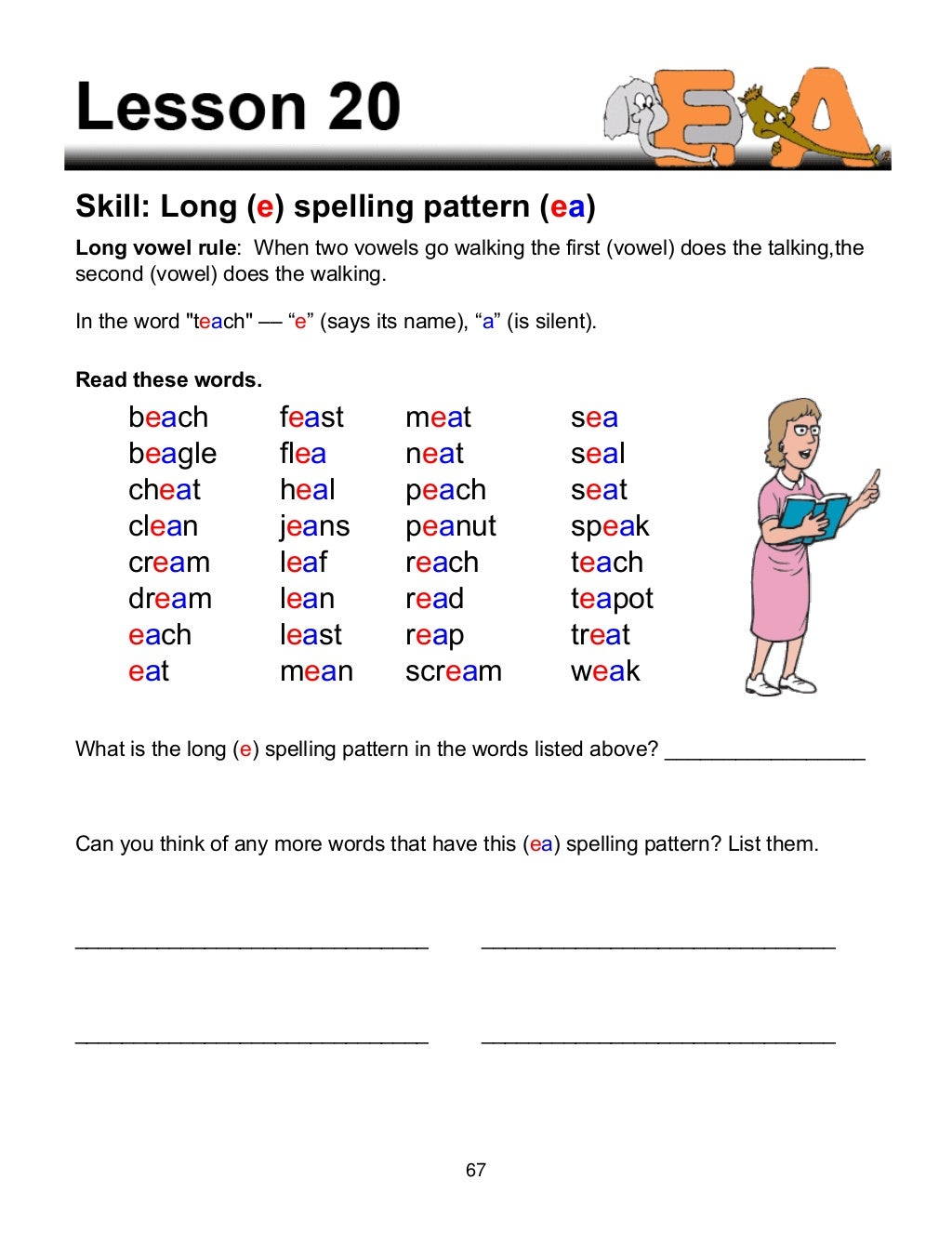 Phonics Lessons Phonics lessons