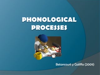 Phonological processes Betancourt y Galiffa (2009) 