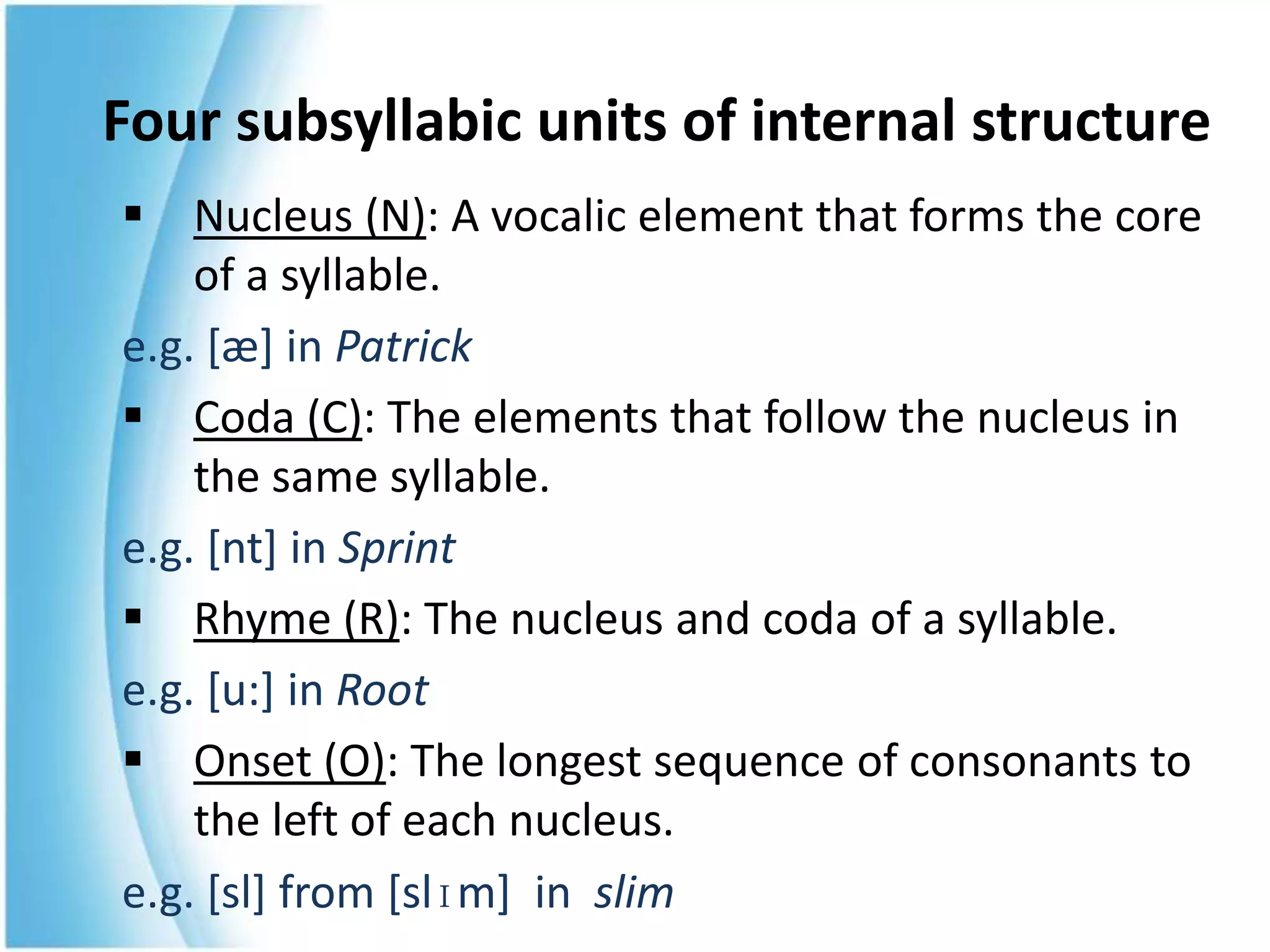 Syllable Formation Phonology | PPTX