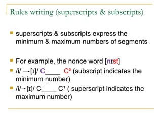 Phonology chapter 9