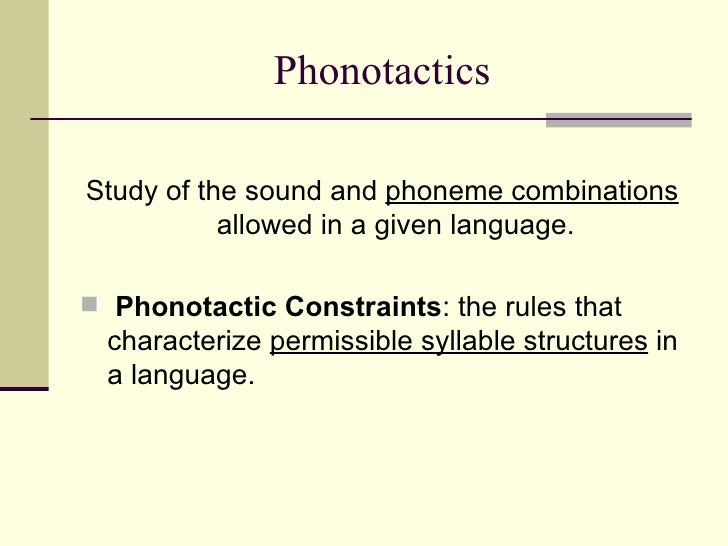 PHONOTACTIC CONSTRAINTS PDF DOWNLOAD PHONOTACTIC CONSTRAINTS PDF DOWNLOAD