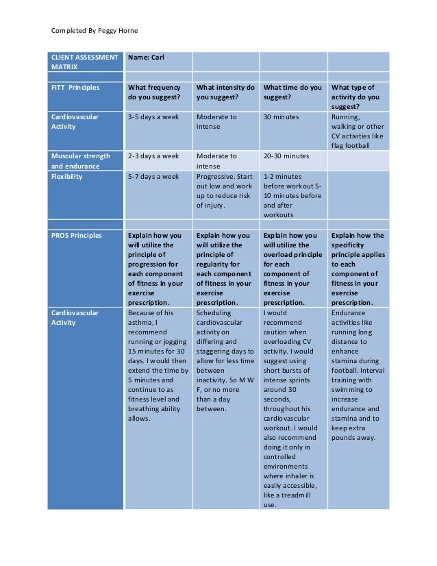 P Horne Hw499 Client Assessment Matrix Fitt Pros 3
