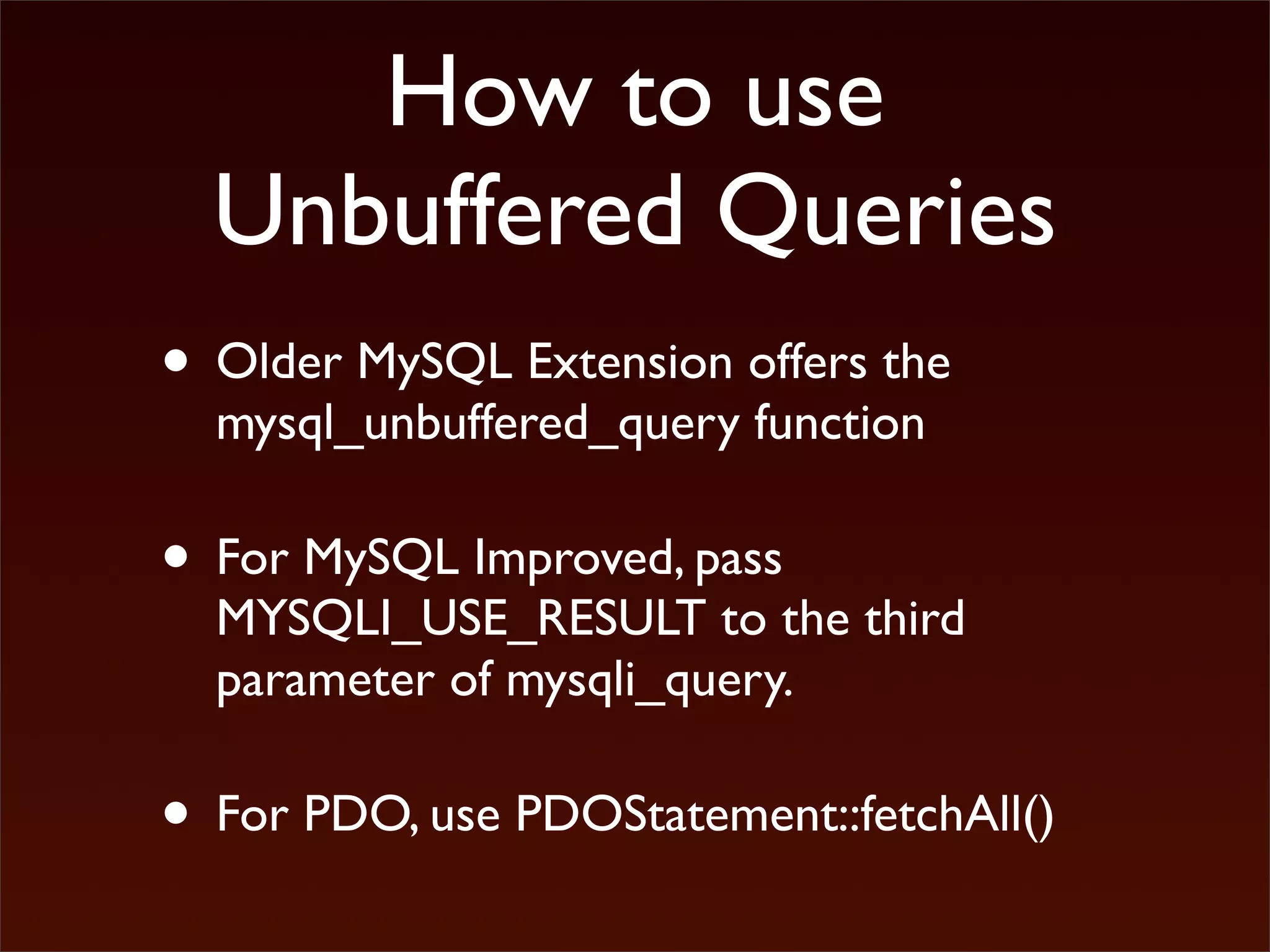 Phorum MySQL tricks