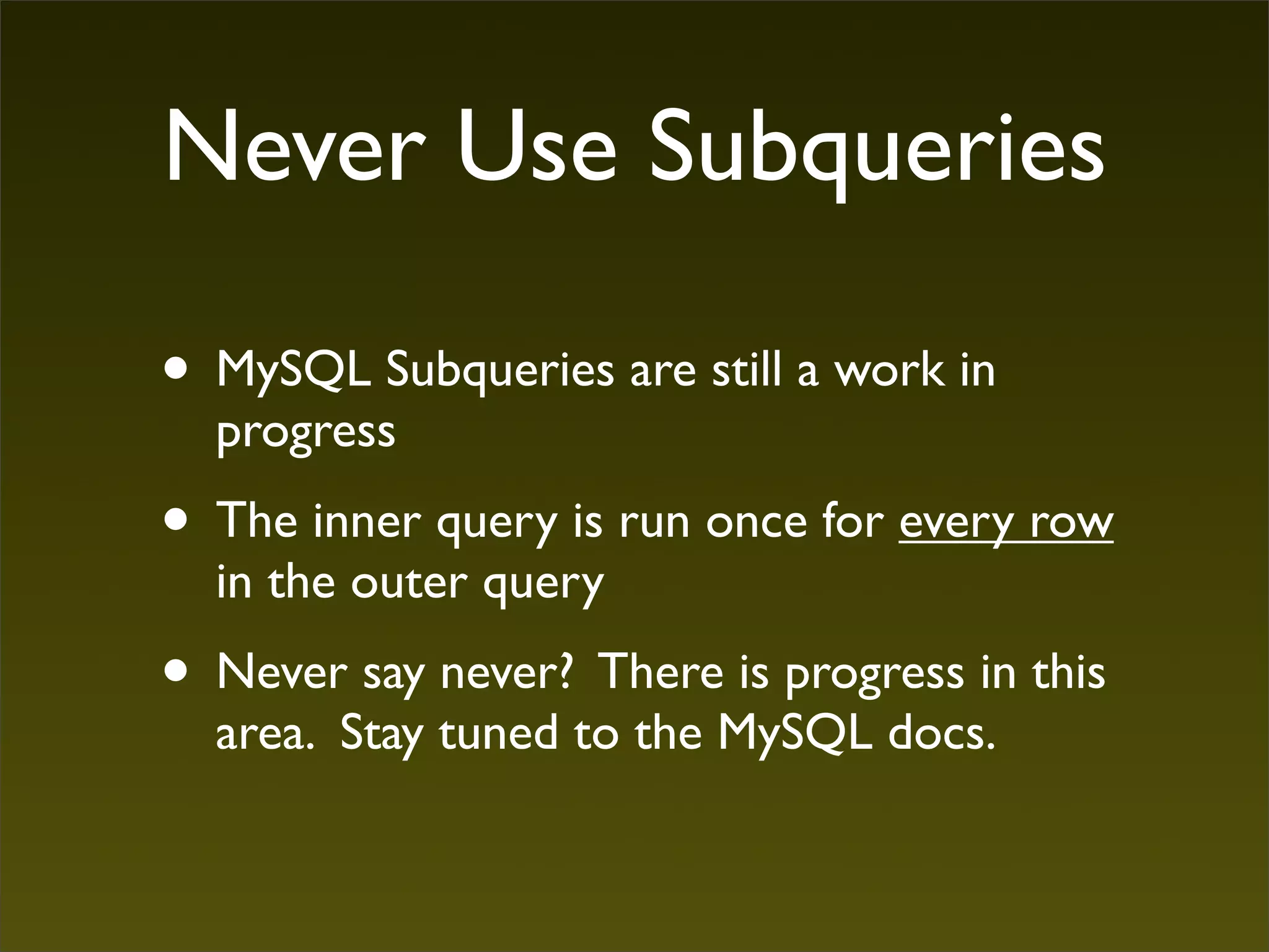 Phorum MySQL tricks
