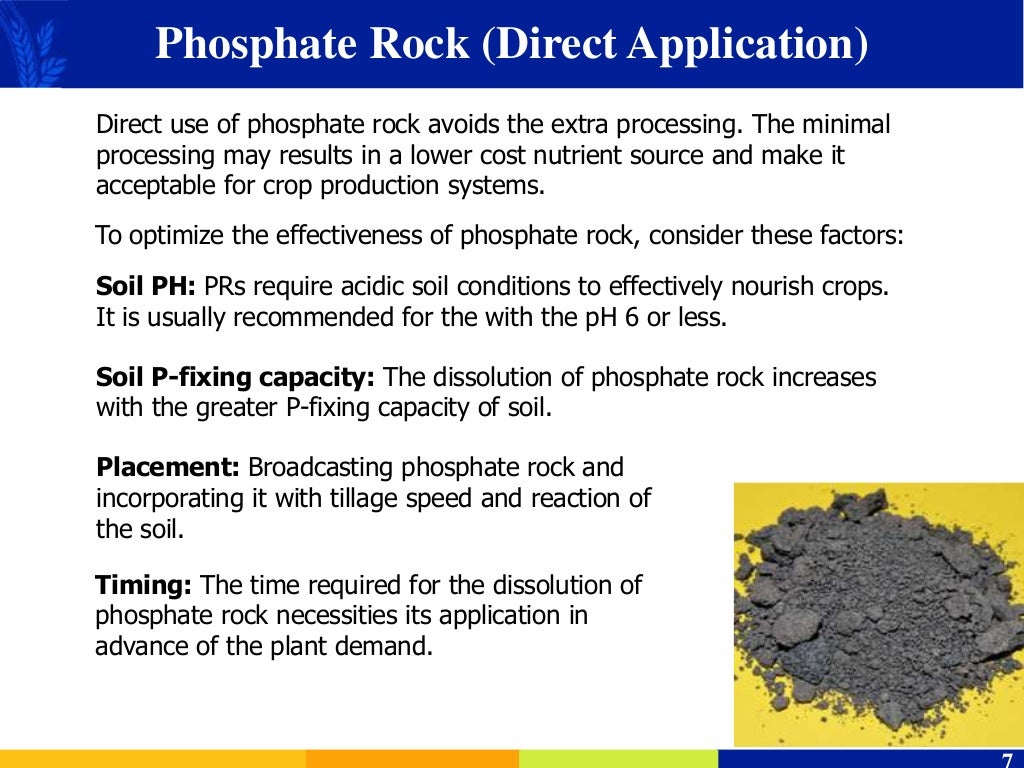 Phosphate based fertilizers