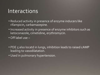 Phosphodiesterase inhibitors