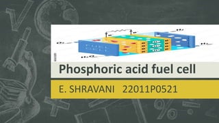 Phosphoric acid fuel cell
E. SHRAVANI 22011P0521
 