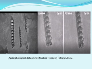Aerial photograph taken whileNuclearTesting in Pokhran, India
 
