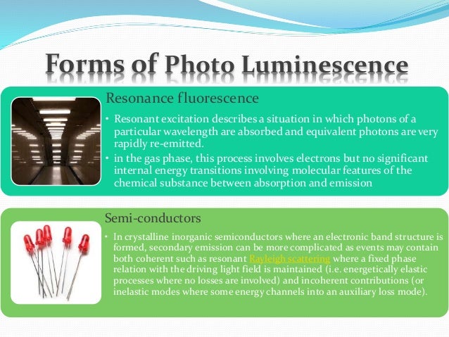 Photo luminescence Photo luminescence