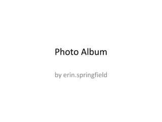 Photo Album
by erin.springfield
 