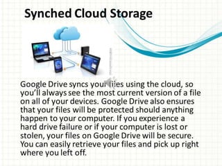 Google Drive Features Presentation | PPTX