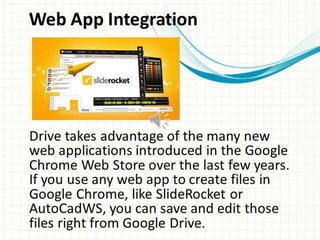 Google Drive Features Presentation | PPT