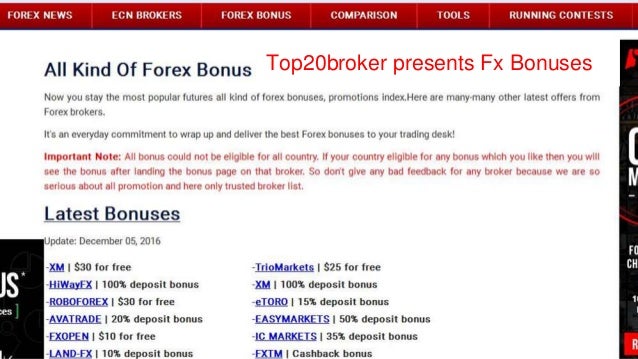 Top broker in forex
