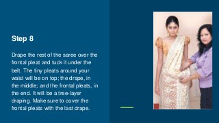 Drape A Saree In Kandyan Style