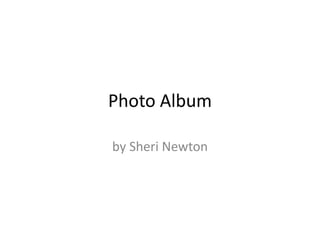 Photo Album by Sheri Newton 