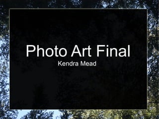 Photo Art Final
    Kendra Mead
 