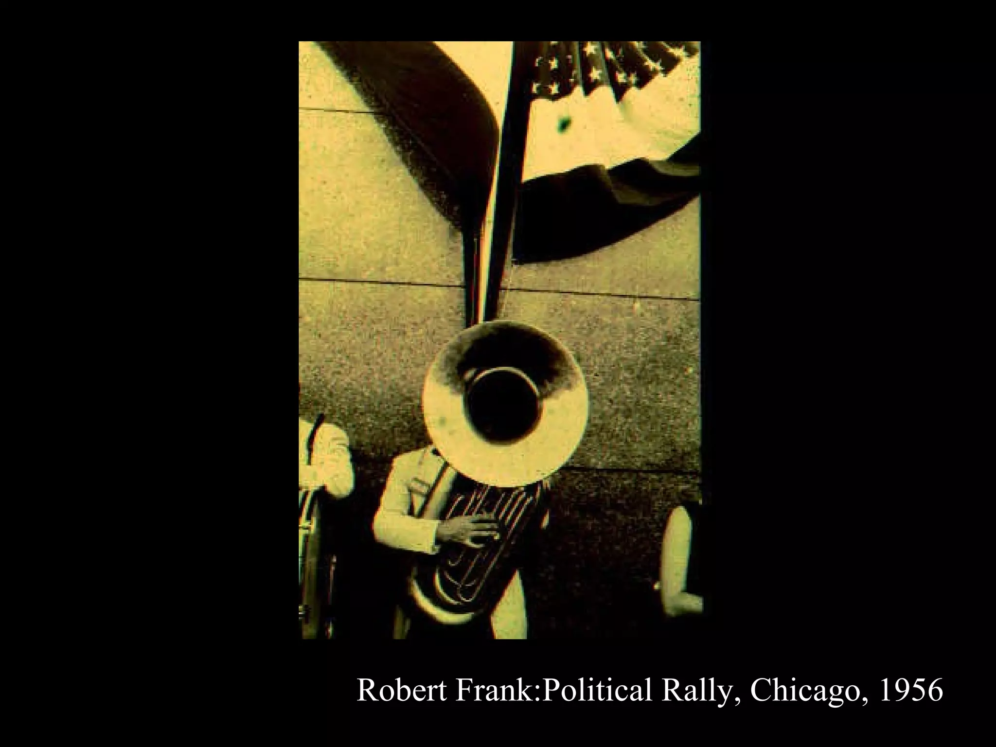 Robert Frank:Political Rally, Chicago, 1956 